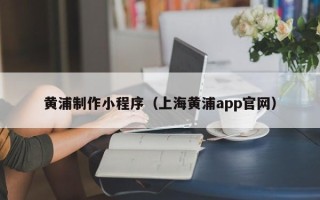 大同黄浦制作小程序（上海黄浦app官网）